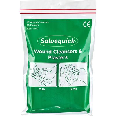 Salvequick laastari- ja haavapyyhepussi