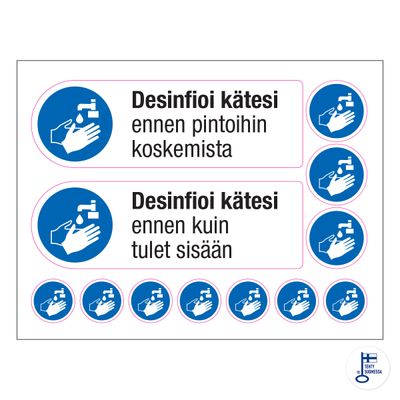 Desinfioi kätesi -arkki Desinfioi kätesi -arkki