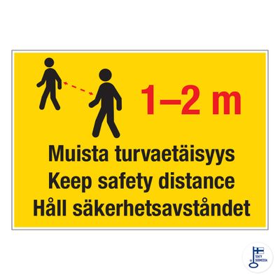 Turvaetäisyysopaste Turvaetäisyysopaste