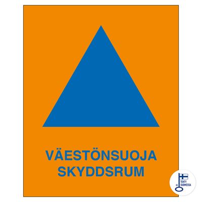 Väestönsuoja (symboli + teksti) Väestönsuoja (symboli + teksti)