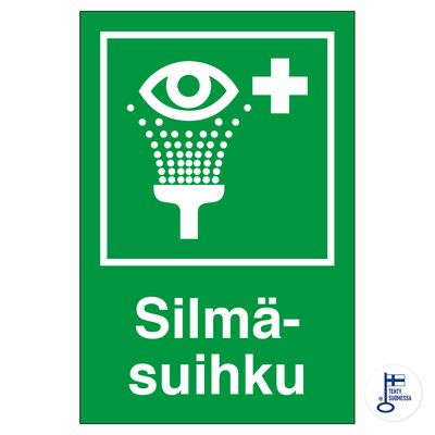 Ensiapukilpi, silmäsuihku Ensiapukilpi, silmäsuihku