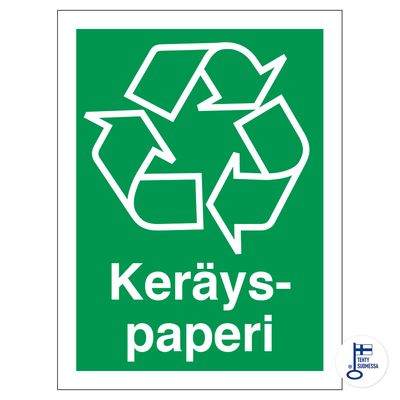 Kierrätysmerkki Keräyspaperi Kierrätysmerkki Keräyspaperi