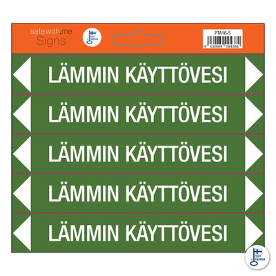 Putkistotarra-arkki Lämmin käyttövesi Putkistotarra-arkki Lämmin käyttövesi