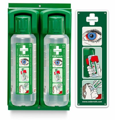 Cederroth seinäteline 2:lle 500 ml. silmänhuuhtelu