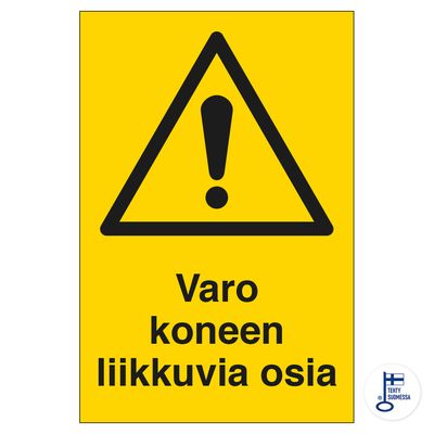 Varo koneen liikkuvia osia Varo koneen liikkuvia osia
