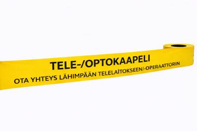 Varoitusnauha TELE-/OPTOKAAPELI 250m
