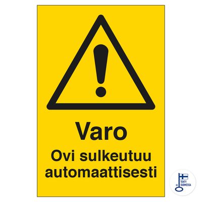 Varo. Ovi sulkeutuu kauko-ohjauksella Varo. Ovi sulkeutuu kauko-ohjauksella