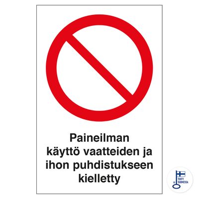 Paineilman käyttö vaatteiden ja ihon puhdistukseen Paineilman käyttö vaatteiden ja ihon puhdistukseen