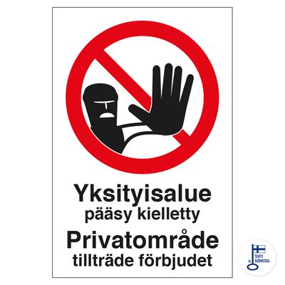 Yksityisalue - Privatområde