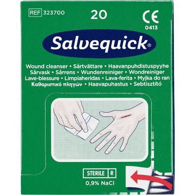 Salvequick haavapyyhetäydennys (20 kpl)