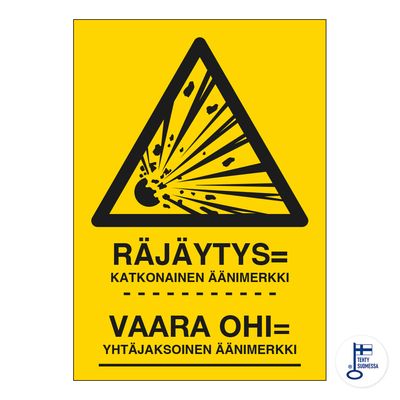 Räjäytys --- Vaara ohi