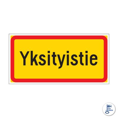 Yksityistie, kelta-puna-musta Yksityistie, kelta-puna-musta