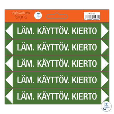 Putkistotarra-arkki Lämmin käyttövesi kierto Putkistotarra-arkki Lämmin käyttövesi kierto