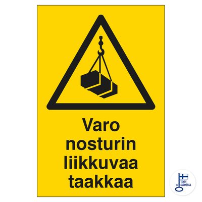 Varo nosturin liikkuvaa taakkaa Varo nosturin liikkuvaa taakkaa