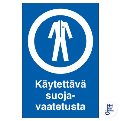 Käytettävä suojavaatetusta Käytettävä suojavaatetusta