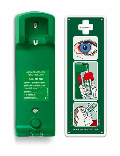 Cederroth seinäteline 500 ml. silmänhuuhtelupullol