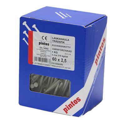 Naula 60mm kuumasinkitty 1kg paketti