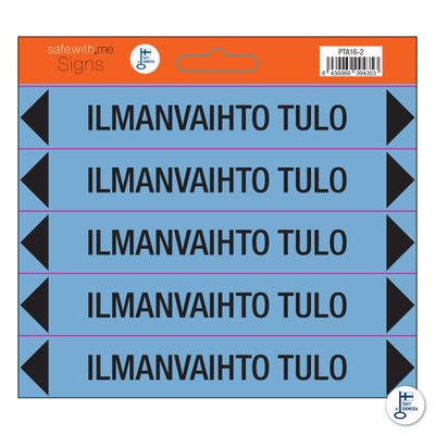 Putkistotarra-arkki Ilmanvaihto tulo