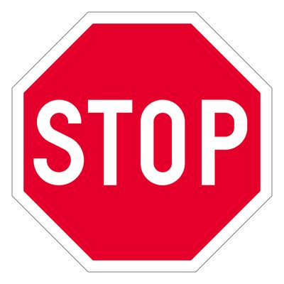 Pakollinen pysäyttäminen, STOP-merkki Pakollinen pysäyttäminen, STOP-merkki