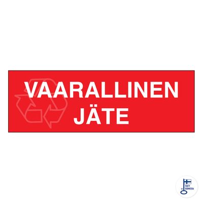 Jäteastiamerkki Vaarallinen jäte