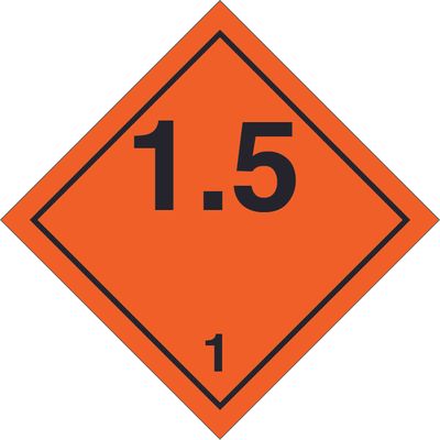 ADR 1.5 Räjähtävä
