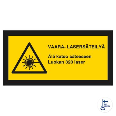 Vaara - lasersäteilyä Vaara - lasersäteilyä