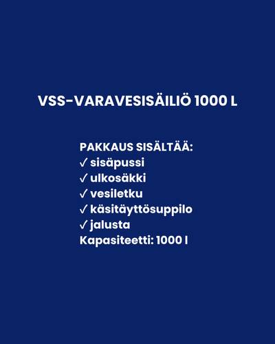 VSS-Varavesisäiliö 1000 l VS-3 VSS-Varavesisäiliö 1000 l VS-3