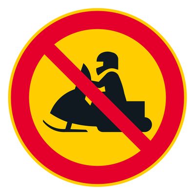 Moottorikelkalla ajo kielletty