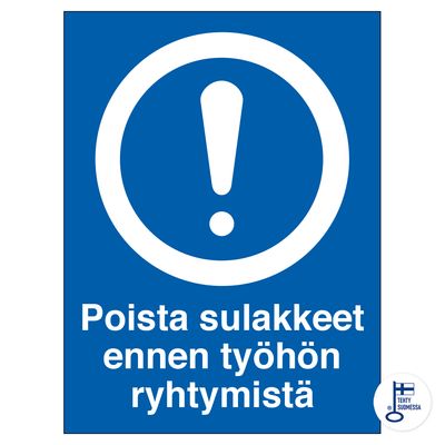 Poista sulakkeet ennen työhön ryhtymistä Poista sulakkeet ennen työhön ryhtymistä