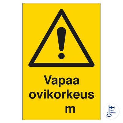 Vapaa ovikorkeus_m Vapaa ovikorkeus_m