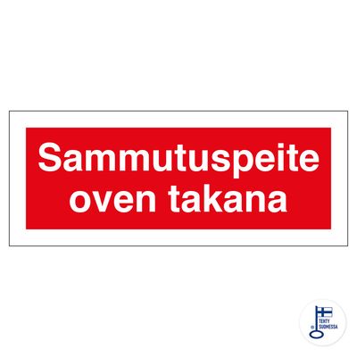 Sammutuspeite oven takana Sammutuspeite oven takana