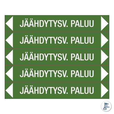 Virtausnuoli JÄÄHDYTYSVESI PALUU 250x40 TA Virtausnuoli JÄÄHDYTYSVESI PALUU 250x40 TA
