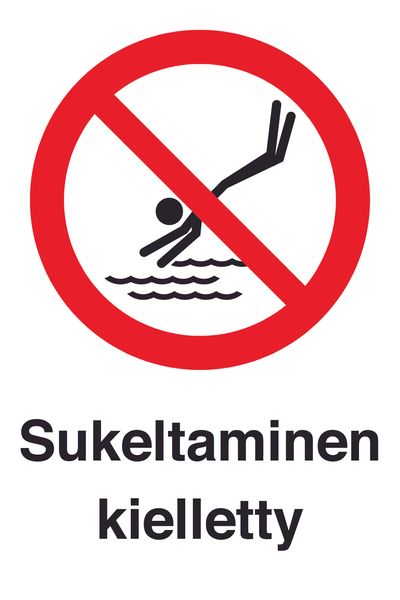 Sukeltaminen kielletty