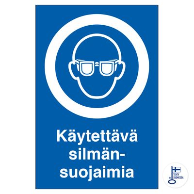Käytettävä silmänsuojaimia Käytettävä silmänsuojaimia
