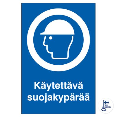 KP Käytettävä suojakypärää 200x300MU