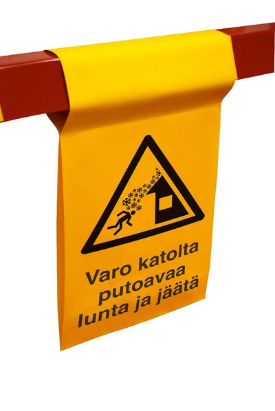 Varoituslippu kiinteistöpuomiin