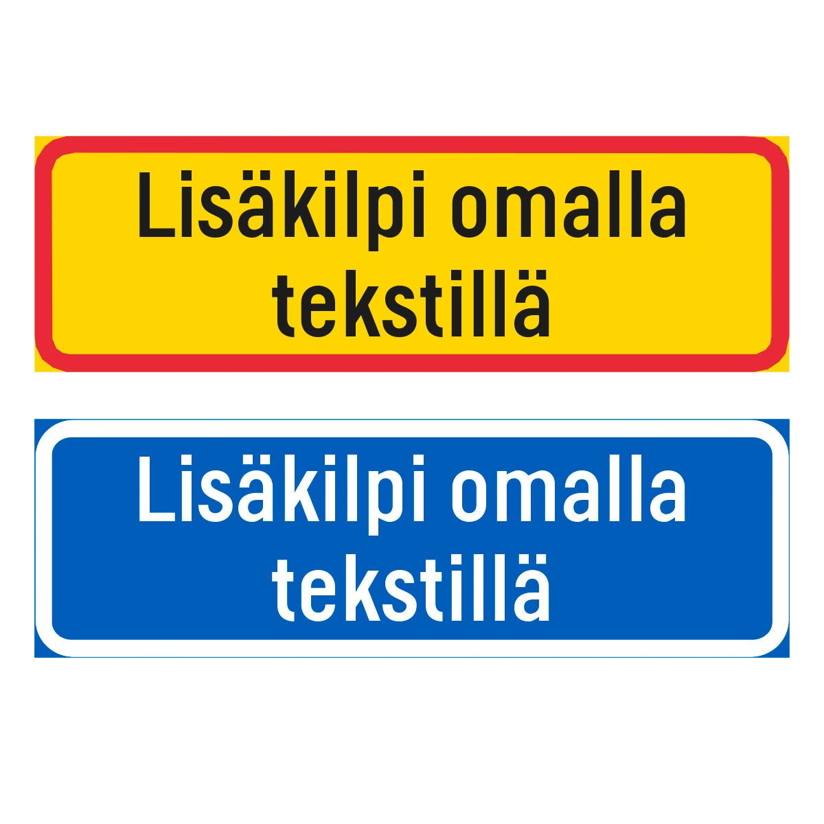 Liikennemerkkien lisäkilvet